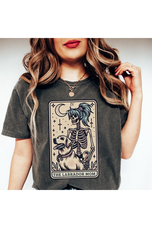 Yellow Labrador Shirt, Yellow Lab Mom Tarot Card T-Shirt, Fall Labrador Retriever Tee, Labrador Dog Mama