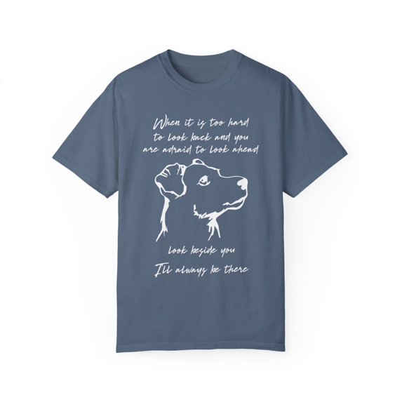 Yellow Labradors Enthusiasts Inspiring Quote Gift | Cute Dog's Loyalty Illustration Men Women Unisex Garment-Dyed T-shirt