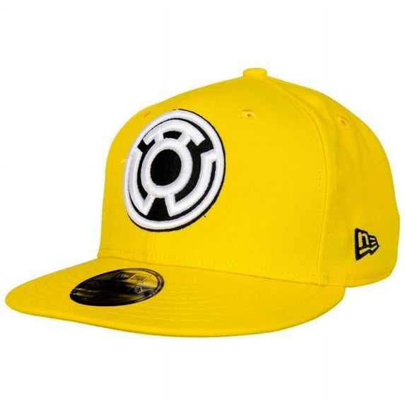 Yellow Lantern Sinestro Corp Color Block New Era 59Fifty Fitted Hat-7 5/8 Fitted