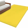 thumbnail image 1 of Yellow Large Area Rugs for Bedroom Living Room, Soft Non Slip Carpet Bedside Rug, Pure Yellow Rectangular Floor Cover Kitchen Accent Rug 2.7'x5' for Dining Room/Office, 1 of 9