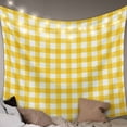 thumbnail image 1 of Yellow Large Tapestry for Bedroom Wall Hanging Tapestry,Country French Rustic Buffalo Plaid Modern Art Ceiling Backdrop Tapestries Poster Blanket Wall Decor for Teens Room Living Room Dorm 86" x 104", 1 of 8