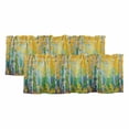 thumbnail image 1 of Yellow Leaves Curtain Valances for Windows, Kitchen Valance Window Treatments Panel 2 Pack, Modern Oil Painting Forest Rod Pocket Short Curtains for Bathroom Bedroom 42 x 12 Inch, 1 of 8