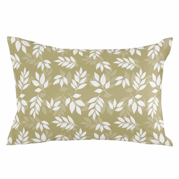 Yellow Leaves Throw Pillow Cover 20 x 26 Inch Decorative Pillow Cover Farmhouse Pastoral Aesthetic Plants Lumbar Pillowcase Seasonal Rectangle Cushion Case for Couch Sofa Bed Living Room