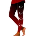 thumbnail image 1 of Yellow Leggings Cute Holidays Hearts Leggings Pants Running Legging Cutout Leggings Maternity Active Leggings Valentines Day Outfit Women, 1 of 5