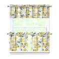 thumbnail image 1 of Yellow Lemon 3-Piece Kitchen Curtains Set Kitchen Curtains Sets with Valance for Windows Rod Pocket Machine Washable Kitchen Decor Decorations (54"x18"+2x27.5"x24"), 1 of 6