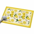 thumbnail image 1 of Yellow Lemon Area Rugs 2x3ft Floral Leaf Summer Fruit Farmhouse Pastoral Floor Rug&nbsp;Non Slip Low Pile Ultra Soft Throw Carpet for Entryway Indoor Entrance Kitchen Bathroom, 1 of 9