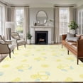 thumbnail image 1 of Yellow Lemon Area Rugs 5'x8', Washable Small Throw Rugs for Classroom Bedroom, Summer Farmhouse Fruits Leaves Lemon Indoor Outdoor Rug Non-Slip Low Pile Carpet Runner Reversible Floor Mats, 1 of 8