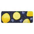 thumbnail image 1 of Yellow Lemon Blueberries DarkBlue Pattern Kitchen Rug Mat,Kitchen Runner Rugs Non Skid Washable,Decorative Kitchen Floor Mats for Kitchen,Sink,Laundry,17"x47.2", 1 of 7
