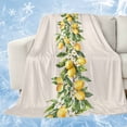 thumbnail image 1 of Yellow Lemon Cooling Blanket,Lightweight Breathable Summer Throw Blanket with Double Sided Cold Effect,Spring Botanical Leaves Fruit Farmhouse Picnic Blankets Bed Sheet for Hot Sleepers 60"x80", 1 of 8