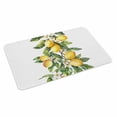 thumbnail image 1 of Yellow Lemon Doormat Outdoor Entrance 18"x30", Simple Spring Botanical Fruit Leaves Flower Absorb Moisture Dirt Door Mats, Non-Slip Rubber Backing Floor Mats Indoor, Low-Profile Front Door Rugs, 1 of 9