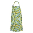 thumbnail image 1 of Yellow Lemon Flowers LightBlue Pattern Apron-Garden Aprons for Women with Pockets-Cotton Linen Waterproof Kitchen Cooking Gardening Aprons Adjustable for Kitchen,Cooking,BBQ and Salon 33x27 Inch, 1 of 7