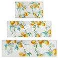 thumbnail image 1 of Yellow Lemon Flowers White Pattern Kitchen Rugs Sets Of 3,Kitchen Runner Rugs Non Skid Washable,Decorative Kitchen Floor Mats for Kitchen,Sink,Laundry,17"x30"+ 17"x47" + 17"x59", 1 of 6