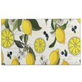thumbnail image 1 of Yellow Lemon Fruit Berries Beige Pattern Door Rugs,Washable Non Slip Door Mats Indoor,Decorative Door Mats,Entry Mat Indoor for Entrance,Bedroom,Kitchen,Bathroom,17"x30", 1 of 6