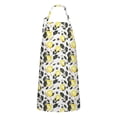 thumbnail image 1 of Yellow Lemon Fruit Berries White Pattern Apron-Garden Aprons for Women with Pockets-Cotton Linen Waterproof Kitchen Cooking Gardening Aprons Adjustable for Kitchen,Cooking,BBQ and Salon 33x27 Inch, 1 of 7