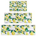 thumbnail image 1 of Yellow Lemon Fruit Branches White Pattern Kitchen Rugs Sets Of 3,Kitchen Runner Rugs Non Skid Washable,Decorative Kitchen Floor Mats for Kitchen,Sink,Laundry,17"x30"+ 17"x47" + 17"x59", 1 of 6