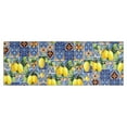 thumbnail image 1 of Yellow Lemon Fruit Clusters Blue Pattern Kitchen Rug Mat,Kitchen Runner Rugs Non Skid Washable,Decorative Kitchen Floor Mats for Kitchen,Sink,Laundry,17"X47", 1 of 5