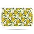 thumbnail image 1 of Yellow Lemon Fruit Clusters White Pattern Bathroom Rugs Mat,Non Slip Microfiber Bathroom Rug,Rubber Backing,Soft Bathroom Mats for Bathroom Floor,Tub and Shower,17x30in(43x75cm), 1 of 5