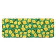 thumbnail image 1 of Yellow Lemon Fruit Dots Green Pattern Kitchen Rug Mat,Kitchen Runner Rugs Non Skid Washable,Decorative Kitchen Floor Mats for Kitchen,Sink,Laundry,17"x47.2", 1 of 7