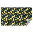 thumbnail image 1 of Yellow Lemon Fruit Flowers Black Pattern Rectangle Tablecloth 60"x102",Waterproof Polyester Rectangle Table Cloth, Wipeable Spillproof Polyester Tablecloth for Dining, Camping, Indoor and Outdoor, 1 of 6