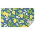 thumbnail image 1 of Yellow Lemon Fruit Flowers Blue Pattern Rectangle Tablecloth 60"x102",Waterproof Polyester Rectangle Table Cloth, Wipeable Spillproof Polyester Tablecloth for Dining, Camping, Indoor and Outdoor, 1 of 6