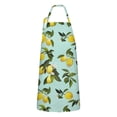 thumbnail image 1 of Yellow Lemon Fruit Flowers LightBlue Apron-Garden Aprons for Women with Pockets-Cotton Linen Waterproof Kitchen Cooking Gardening Aprons Adjustable for Kitchen,Cooking,BBQ and Salon 33x27 Inch, 1 of 7