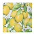 thumbnail image 1 of Yellow Lemon Fruit Flowers LightBlue Pattern Square Fitted Tablecloth with Elastic Edge,Square Table Cover,Washable Elastic Table Cover for Home Kitchen Party Decor 34"x34", 1 of 6
