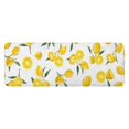 thumbnail image 1 of Yellow Lemon Fruit Flowers White Pattern Kitchen Rug Mat,Kitchen Runner Rugs Non Skid Washable,Decorative Kitchen Floor Mats for Kitchen,Sink,Laundry,17"x47.2", 1 of 7