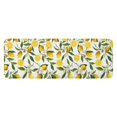 thumbnail image 1 of Yellow Lemon Fruit Flowers White Pattern Kitchen Rug Mat,Kitchen Runner Rugs Non Skid Washable,Decorative Kitchen Floor Mats for Kitchen,Sink,Laundry,17"x47.2", 1 of 7