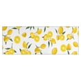 thumbnail image 1 of Yellow Lemon Fruit Flowers White Pattern Kitchen Rug Mat,Kitchen Runner Rugs Non Skid Washable,Decorative Kitchen Floor Mats for Kitchen,Sink,Laundry,17"X47", 1 of 5