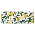thumbnail image 1 of Yellow Lemon Fruit Flowers White Pattern Kitchen Rug Mat,Kitchen Runner Rugs Non Skid Washable,Decorative Kitchen Floor Mats for Kitchen,Sink,Laundry,17"x47.2", 1 of 7