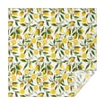 thumbnail image 1 of Yellow Lemon Fruit Flowers White Pattern Square Tablecloth,Waterproof Square Table Cover,Wipeable Spillproof Washable Table Cover for Home Kitchen Party Decor 52"x52"(132x132cm), 1 of 6