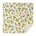 thumbnail image 1 of Yellow Lemon Fruit Flowers Yellow Pattern Square Tablecloth,Waterproof Square Table Cover,Wipeable Spillproof Washable Table Cover for Home Kitchen Party Decor 42"X42"(107x107cm), 1 of 6
