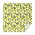 thumbnail image 1 of Yellow Lemon Fruit Flowers Yellow Pattern Square Tablecloth,Waterproof Square Table Cover,Wipeable Spillproof Washable Table Cover for Home Kitchen Party Decor 42"X42"(107x107cm), 1 of 6