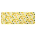thumbnail image 1 of Yellow Lemon Fruit Leaves Beige Pattern Kitchen Rug Mat,Kitchen Runner Rugs Non Skid Washable,Decorative Kitchen Floor Mats for Kitchen,Sink,Laundry,17"x47.2", 1 of 7