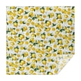 thumbnail image 1 of Yellow Lemon Fruit Leaves Beige Pattern Square Tablecloth,Waterproof Square Table Cover,Wipeable Spillproof Washable Table Cover for Home Kitchen Party Decor 52"x52"(132x132cm), 1 of 6