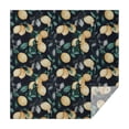 thumbnail image 1 of Yellow Lemon Fruit Leaves Black Pattern Square Tablecloth,Waterproof Square Table Cover,Wipeable Spillproof Washable Table Cover for Home Kitchen Party Decor 42"X42"(107x107cm), 1 of 6