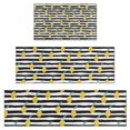 thumbnail image 1 of Yellow Lemon Fruit Leaves BlackWhite Pattern Kitchen Rugs Sets Of 3,Kitchen Runner Rugs Non Skid Washable,Decorative Kitchen Floor Mats for Kitchen,Sink,Laundry,17"x30"+ 17"x47" + 17"x59", 1 of 6