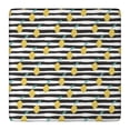 thumbnail image 1 of Yellow Lemon Fruit Leaves BlackWhite Pattern Square Fitted Tablecloth with Elastic Edge,Square Table Cover,Washable Elastic Table Cover for Home Kitchen Party Decor 36"x36", 1 of 6