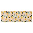 thumbnail image 1 of Yellow Lemon Fruit Leaves LightPink Pattern Kitchen Rug Mat,Kitchen Runner Rugs Non Skid Washable,Decorative Kitchen Floor Mats for Kitchen,Sink,Laundry,17"x47.2", 1 of 7
