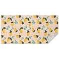 thumbnail image 1 of Yellow Lemon Fruit Leaves LightPink Pattern Rectangle Tablecloth 60"x120",Waterproof Polyester Rectangle Table Cloth, Wipeable Spillproof Polyester Tablecloth for Dining, Camping, Indoor and Outdoor, 1 of 6
