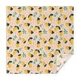 thumbnail image 1 of Yellow Lemon Fruit Leaves LightPink Pattern Square Tablecloth,Waterproof Square Table Cover,Wipeable Spillproof Washable Table Cover for Home Kitchen Party Decor 52"x52"(132x132cm), 1 of 6