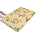 thumbnail image 1 of Yellow Lemon Fruit Leaves LightYellow Flannel Non Slip Door Rugs,Washable Door Mats Indoor,Decorative Door Mats,Dirt-Resistant and Absorbent Doormat for Entrance,Bedroom,Kitchen,Bathroom,31.5"x17", 1 of 4