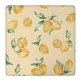 thumbnail image 1 of Yellow Lemon Fruit Leaves LightYellow Pattern Square Fitted Tablecloth with Elastic Edge,Square Table Cover,Washable Elastic Table Cover for Home Kitchen Party Decor 36"x36", 1 of 6