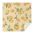 thumbnail image 1 of Yellow Lemon Fruit Leaves LightYellow Pattern Square Tablecloth,Waterproof Square Table Cover,Wipeable Spillproof Washable Table Cover for Home Kitchen Party Decor 60"x60"(152x152cm), 1 of 6
