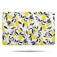 thumbnail image 1 of Yellow Lemon Fruit Leaves White Pattern Bathroom Rugs Mat,Non Slip Microfiber Bathroom Rug,Rubber Backing,Soft Bathroom Mats for Bathroom Floor,Tub and Shower,17x27in(43x68cm), 1 of 5