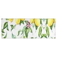 thumbnail image 1 of Yellow Lemon Fruit Leaves White Pattern Kitchen Rug Mat,Kitchen Runner Rugs Non Skid Washable,Decorative Kitchen Floor Mats for Kitchen,Sink,Laundry,17"X47", 1 of 5