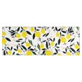 thumbnail image 1 of Yellow Lemon Fruit Leaves White Pattern Kitchen Rug Mat,Kitchen Runner Rugs Non Skid Washable,Decorative Kitchen Floor Mats for Kitchen,Sink,Laundry,17"X47", 1 of 5
