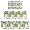 thumbnail image 1 of Yellow Lemon Fruit Leaves White Pattern Kitchen Rugs Sets Of 3,Kitchen Runner Rugs Non Skid Washable,Decorative Kitchen Floor Mats for Kitchen,Sink,Laundry,17"x30"+ 17"x47" + 17"x59", 1 of 6