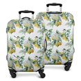 thumbnail image 1 of Yellow Lemon Fruit Leaves White Pattern Luggage Cover Fashion Suitcase Cover Baggage Covers Fit 25-28 Inch Luggage (Go Travel), 1 of 5