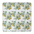 thumbnail image 1 of Yellow Lemon Fruit Leaves White Pattern Square Fitted Tablecloth with Elastic Edge,Square Table Cover,Washable Elastic Table Cover for Home Kitchen Party Decor 34"x34", 1 of 6